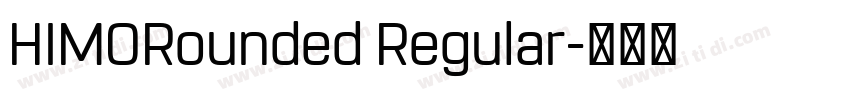 HIMORounded Regular字体转换